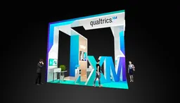 20x20 Island booth design by Reaction Space